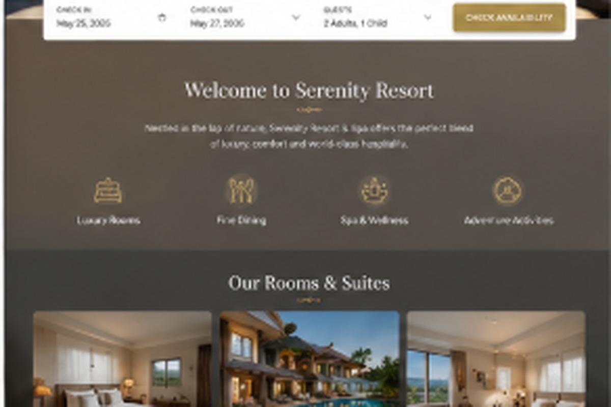Resort concept — rooms & suites